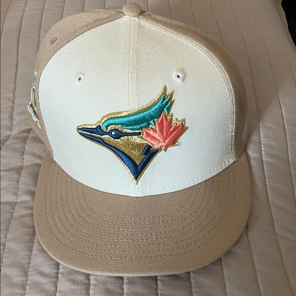 Toronto Blue Jays New Era Two-Tone Cream and Tan Fitted Hat